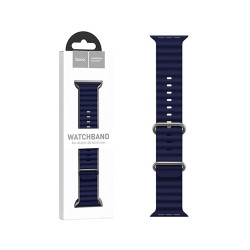Hoco Double Buckle Silicone Bracelet for iWatch WA12 Original Series Marine (38/40/41mm) Blue Hoco Double Buckle Silicone Bracelet for iWatch WA12 Original Series Marine (38/40/41mm) Blue